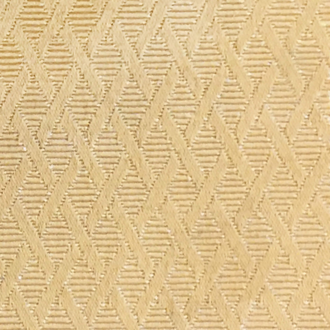 110" Wide Jules Gold Geometric Diamond Woven Jacquard Brocade Fabric - Classic & Modern