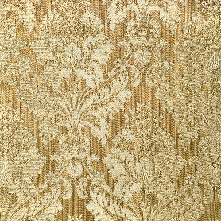 110" Wide Olive Gold Damask Soft Sheen Jacquard Fabric - Classic Modern Fabrics