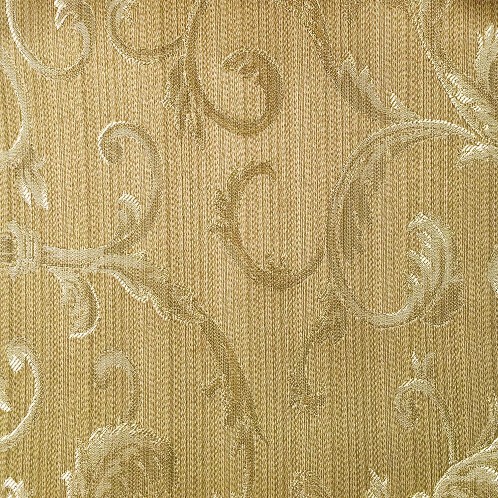 110" Wide Olive Green Scroll Floral Soft Sheen Jacquard Fabric - Classic & Modern