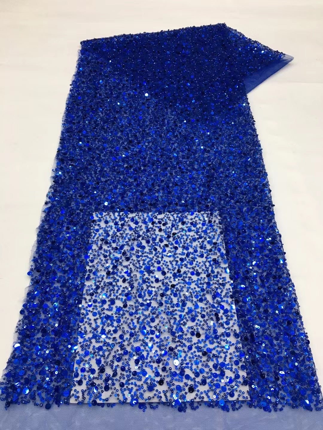 3 YARDS / 15 COLORS / GRACE Sequin Sparkly Beaded Mesh Ground Embroidery Mesh Lace Dress Tulle Fabric