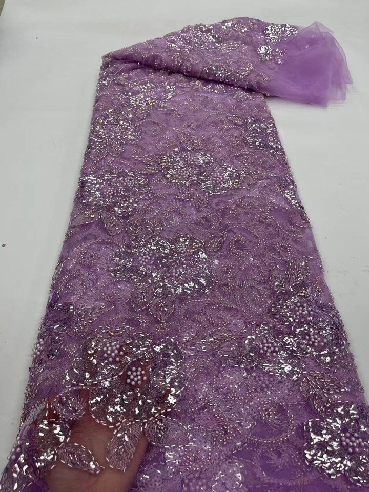 5 YARD / 13 COLORI / Tessuto Thea con ricami floreali in rilievo, rete di pizzo glitterato, per abiti da ballo, feste di ballo