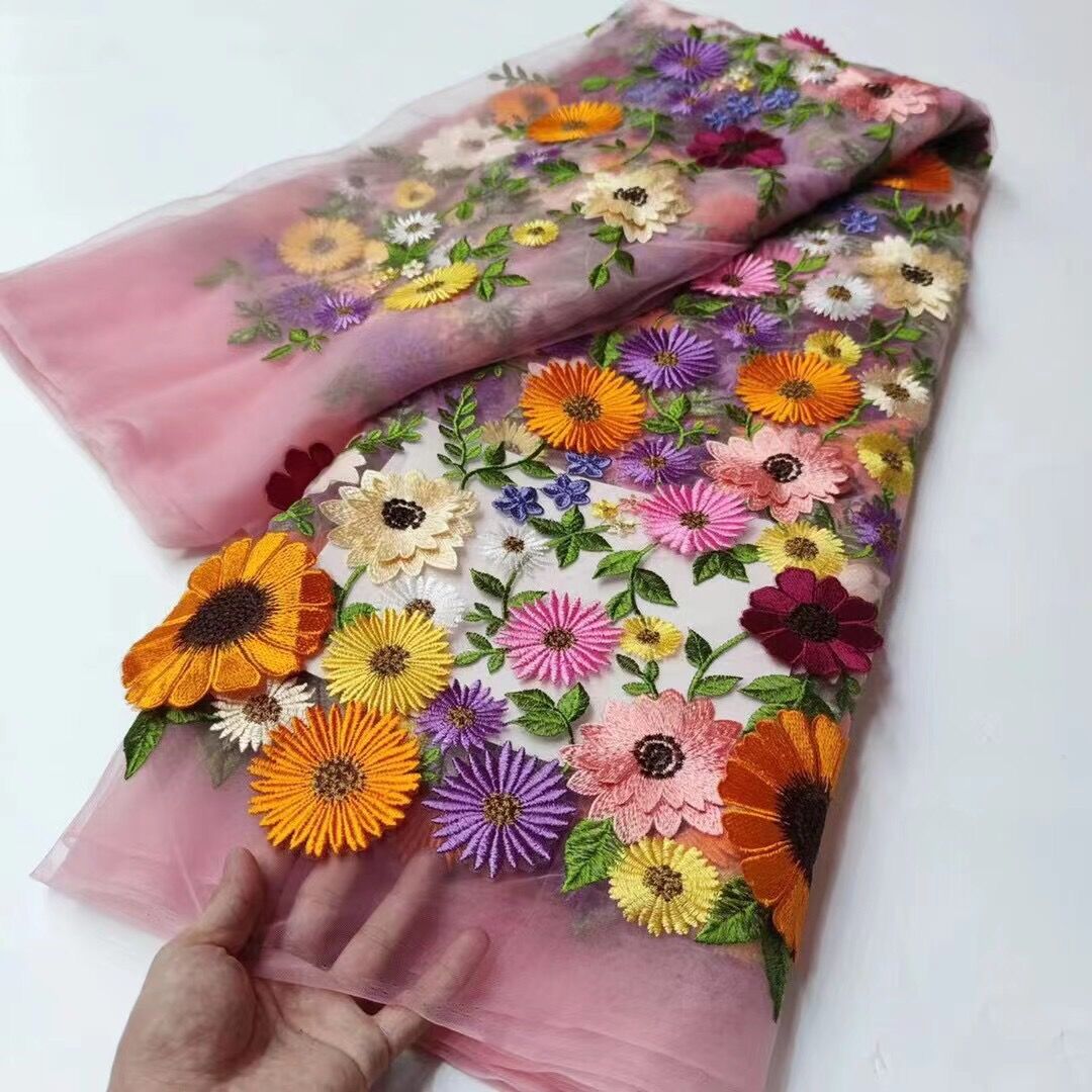 flower design dress material Standard Weave Floral Design Poly Cotton Dress Fabric 6225