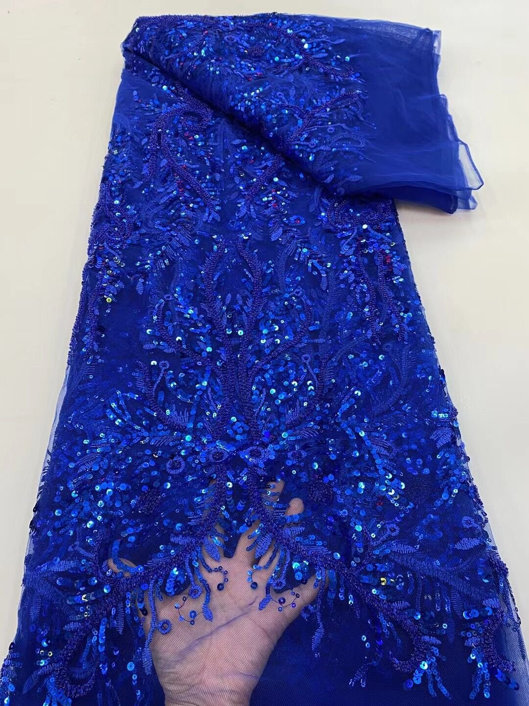 5 YARDS / 15 COLORS / Anita Beaded Embroidery Glitter Mesh Lace Party –  Classic Modern Fabrics