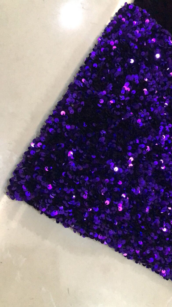 5 YARDS / 23 COLORS / All Over Glitter Sequin Beaded Embroidery Tulle Mesh Lace Fabric - Classic Modern Fabrics