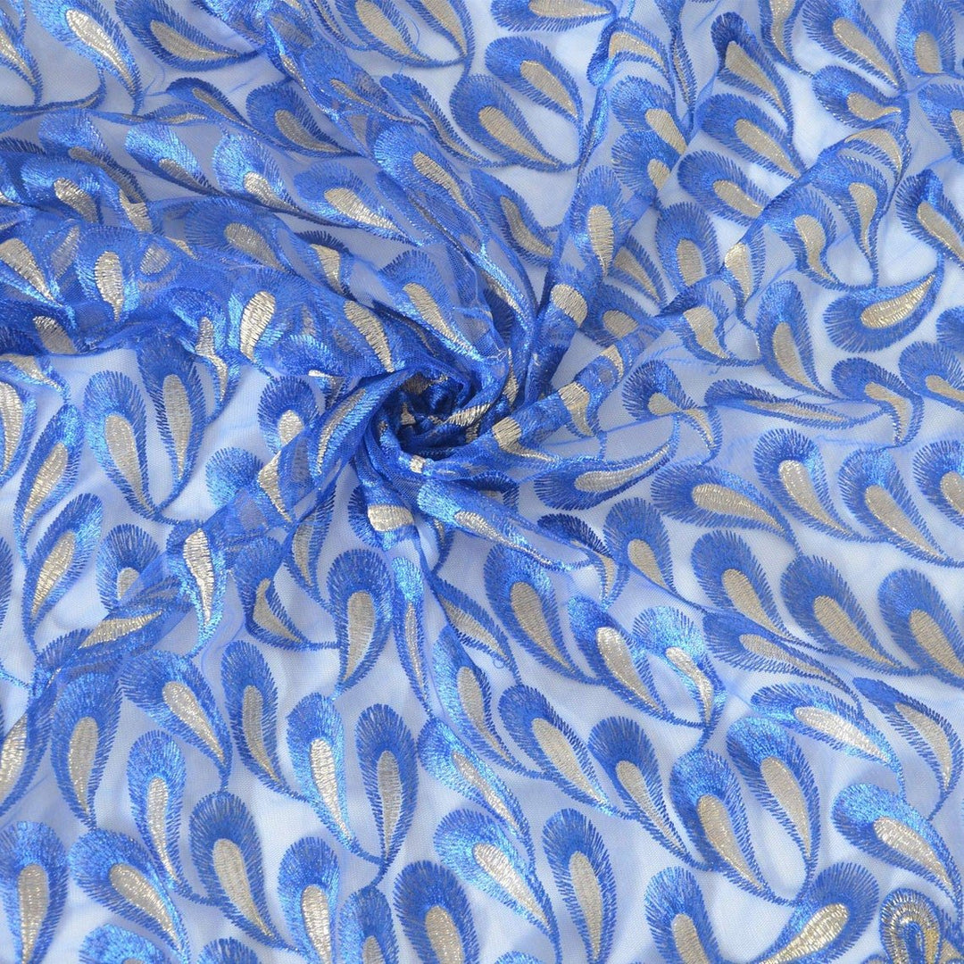 5 YARDS / 3 COLORS / Elynn Pink Blue Green Gold Peacock Design Mesh Se Classic Modern Fabrics 5 YARDS / 3 COLORS / Elynn Pink Blue Green Gold Peacock Design Mesh Se Classic Modern Fabrics