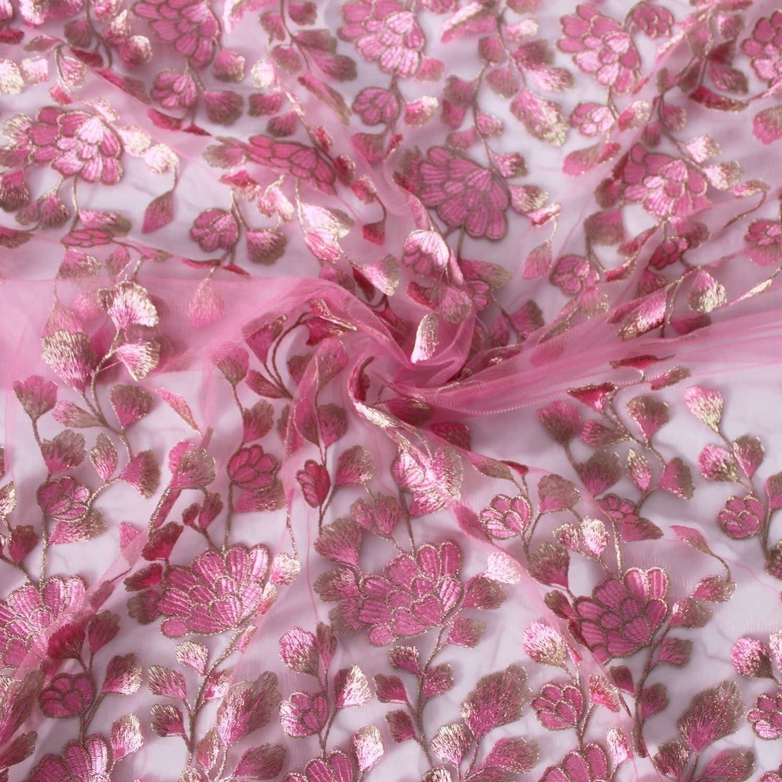 Embroidery net deals fabric online shopping