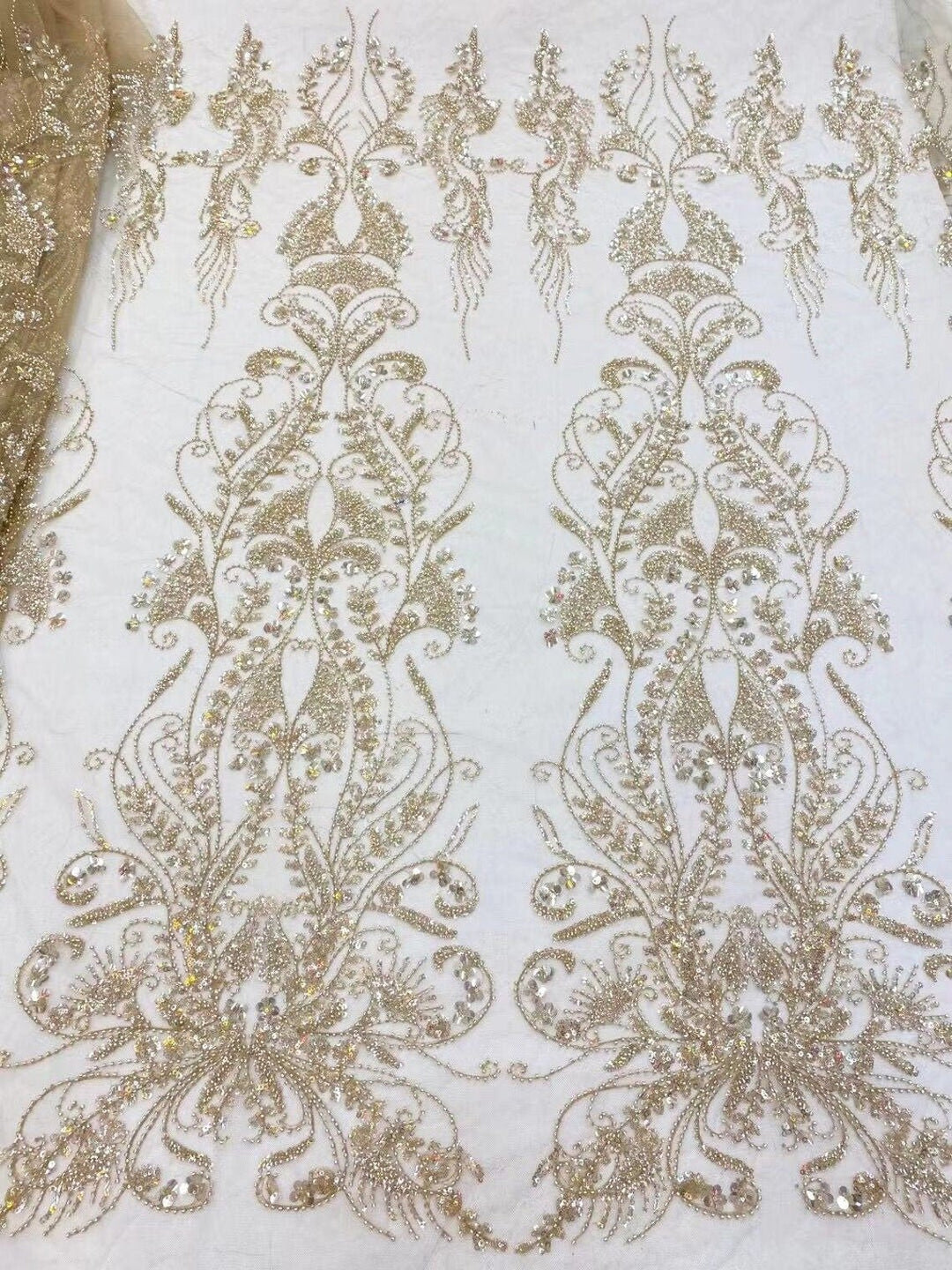 5 YARDS / 5 COLORS / Johanne Classic Light Gold Silver White Pink Blue Classic Modern Fabrics 5 YARDS / 5 COLORS / Johanne Classic Light Gold Silver White Pink Blue Classic Modern Fabrics
