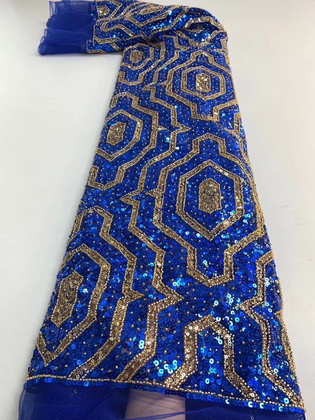 5 YARDS / 6 COLORS / Maha Large Aztec Glitter Sequin Beaded Embroidery Classic Modern Fabrics 5 YARDS / 6 COLORS / Maha Large Aztec Glitter Sequin Beaded Embroidery Classic Modern Fabrics