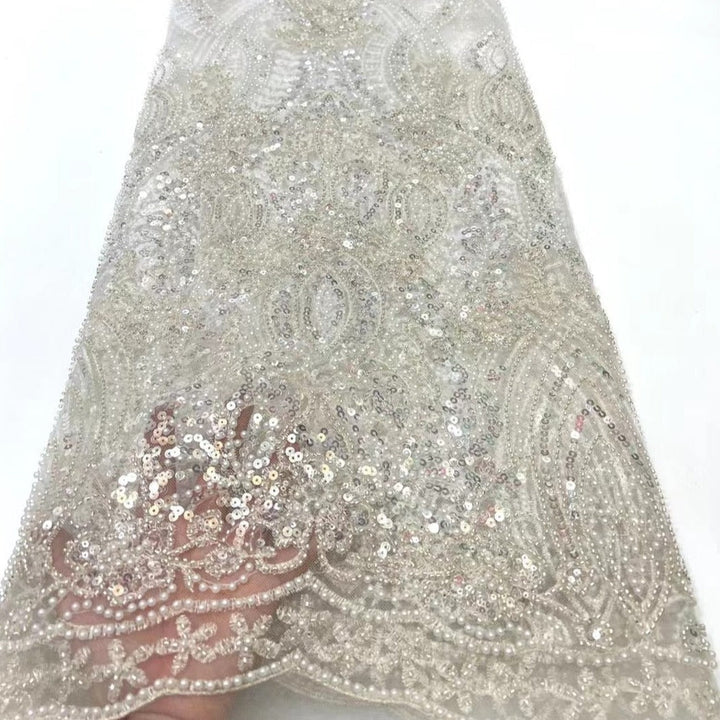 Embro Color 5 YARDS / 7 COLORS / Cassiopée Luxury Full Beaded Glitter Sequin Embro ...