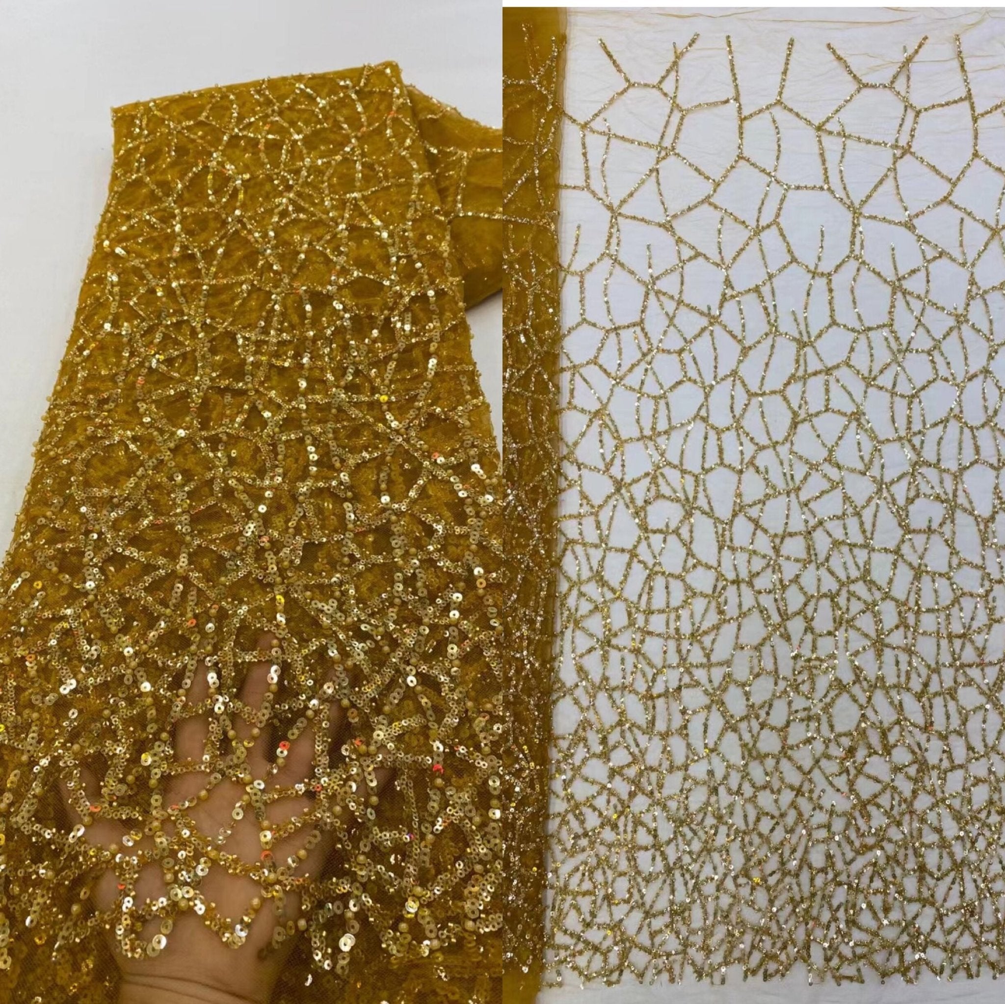 Web lace shop fabric