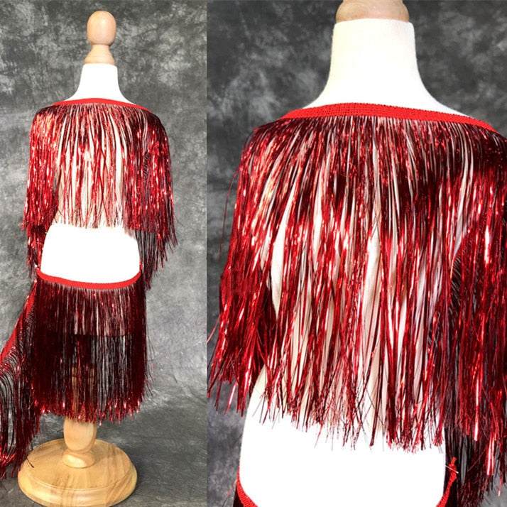 11 Yard Value Pack / 8 hotsell Inch Chainette Sequin Fringe Trim / Style# CFS08 Color Red - E6 / 32.5 Feet / 10M