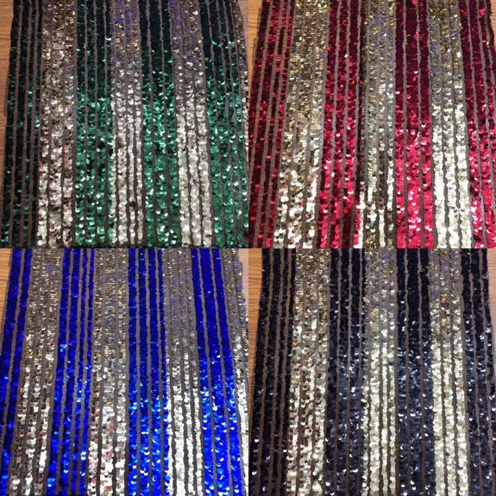 5 YARDS / 4 COLORS / Bernadette Floral Beaded Embroidery Glitter Mesh Lace  Party Prom Bridal Dress Fabric