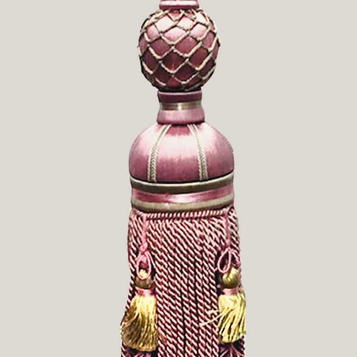 Luxemberg Decorative Corded Tassel Curtain Drapery Holdback Tieback Pink Gold - Classic & Modern