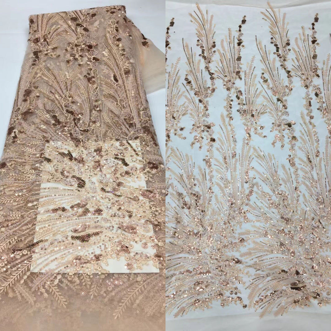 5 YARDS / 17 COLORI / Tessuto per abiti da cerimonia nuziale da sposa, con paillettes, perline, ricami, pizzo scintillante, Albertine