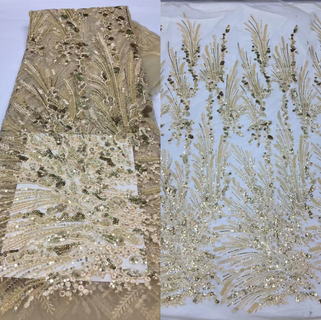 5 YARDS / 17 COLORI / Tessuto per abiti da cerimonia nuziale da sposa, con paillettes, perline, ricami, pizzo scintillante, Albertine