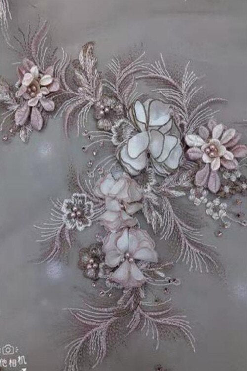 5 COLORS / Floral Heavy Beads Glitter Embroidered African French Mesh Lace Party Prom Bridal Dress Fabric 5 COLORS / Floral Heavy Beads Glitter Embroidered African French Mesh Lace Party Prom Bridal Dress Fabric