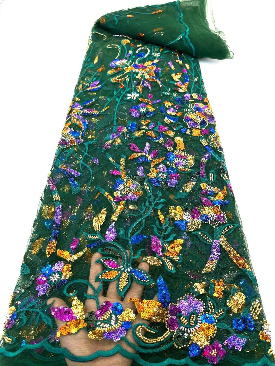 5 COLORS / 9 COLORS / Floral Heavy Beads Glitter Embroidered African F Classic Modern Fabrics 5 COLORS / 9 COLORS / Floral Heavy Beads Glitter Embroidered African F Classic Modern Fabrics