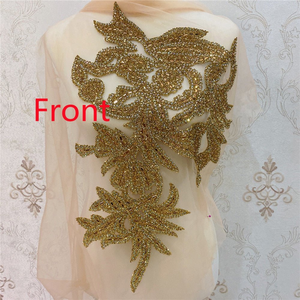 Bridal Wedding Party Rhinestone Crystal Beaded Sequin Glitter Full Bod –  Classic Modern Fabrics