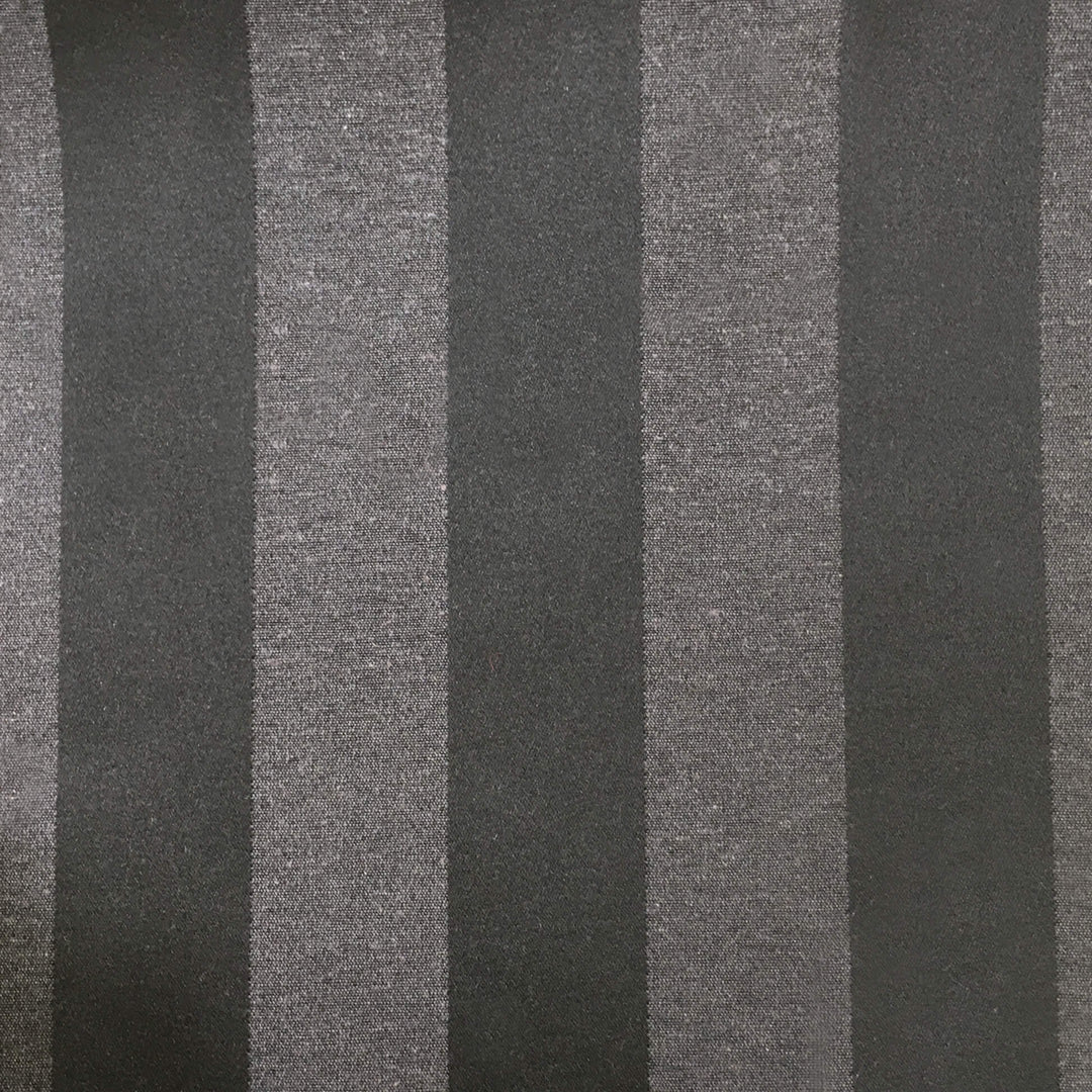 Bronte Black Tone on Tone Striped Jacquard Fabric - Classic & Modern