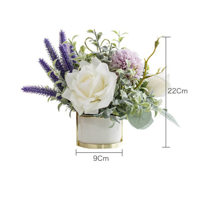 Fake Artificial Flower Bouquet with Vase / Flower Arrangements Wedding Decoration / Table Centerpieces / Home Decor Gift - Classic & Modern