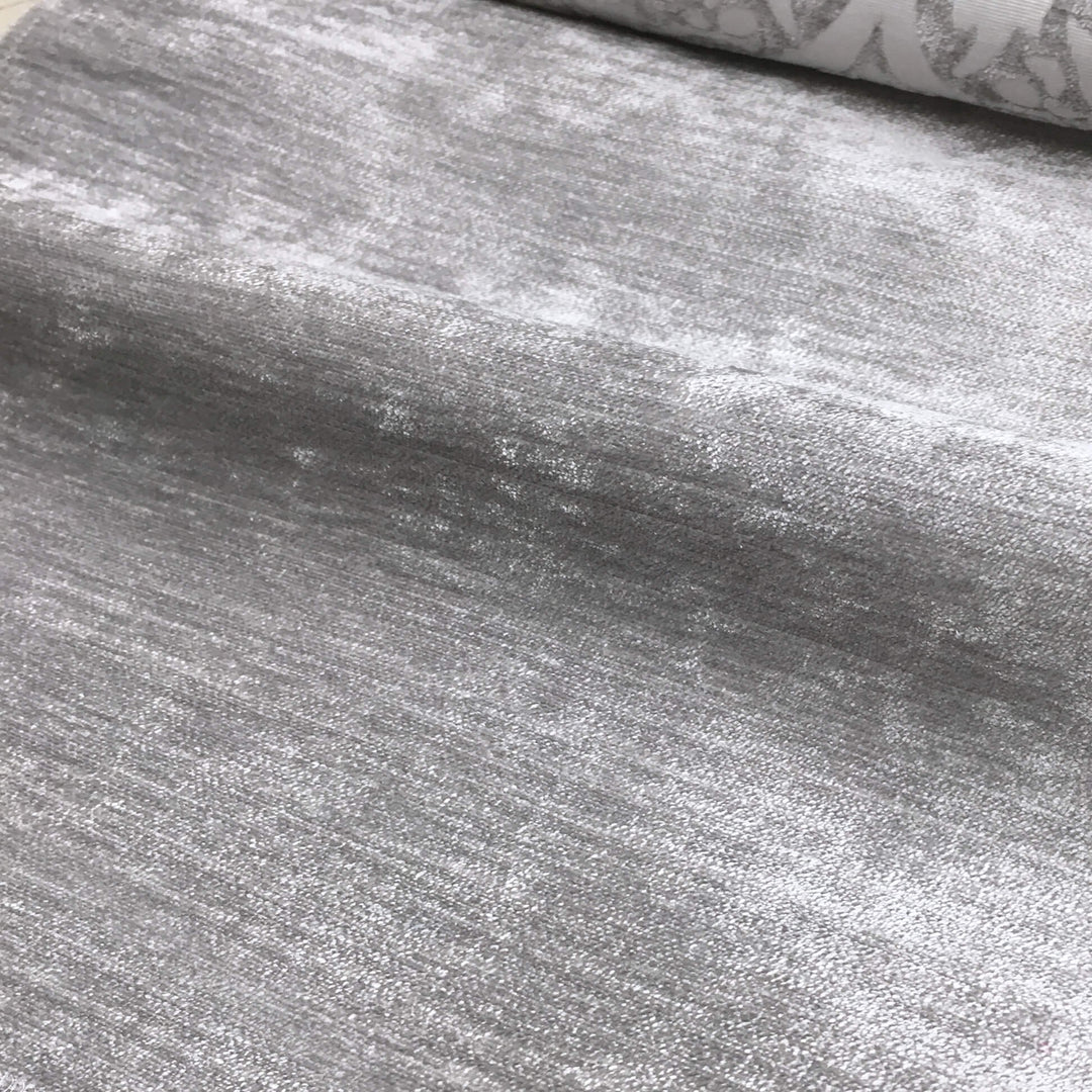 Gray Soft Chenille Velvet Solid Tone on Tone Fabric - Classic Modern Fabrics