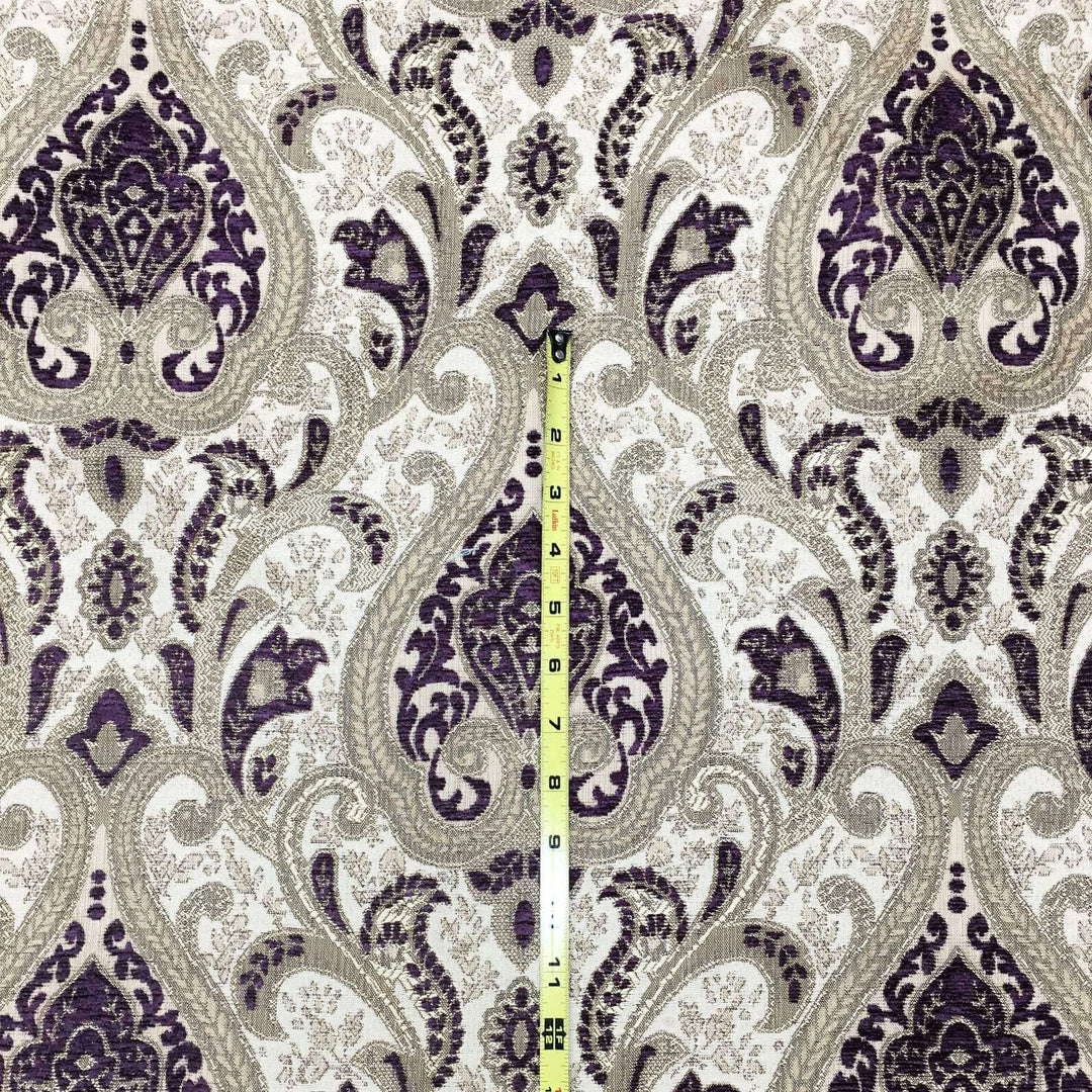 Versailles Damask Brocade Chenille Woven Jacquard Fabric | 6 Colors
