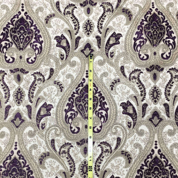 Versailles Damask Brocade Chenille Woven Jacquard Fabric | 6 Colors