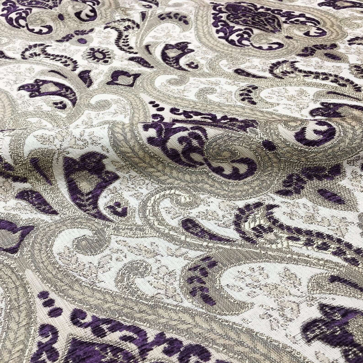 Versailles Damask Brocade Chenille Woven Jacquard Fabric | 6 Colors