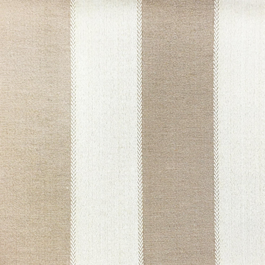 BARITON Light Brown Classic Contrasting Striped Brocade Jacquard Fabric