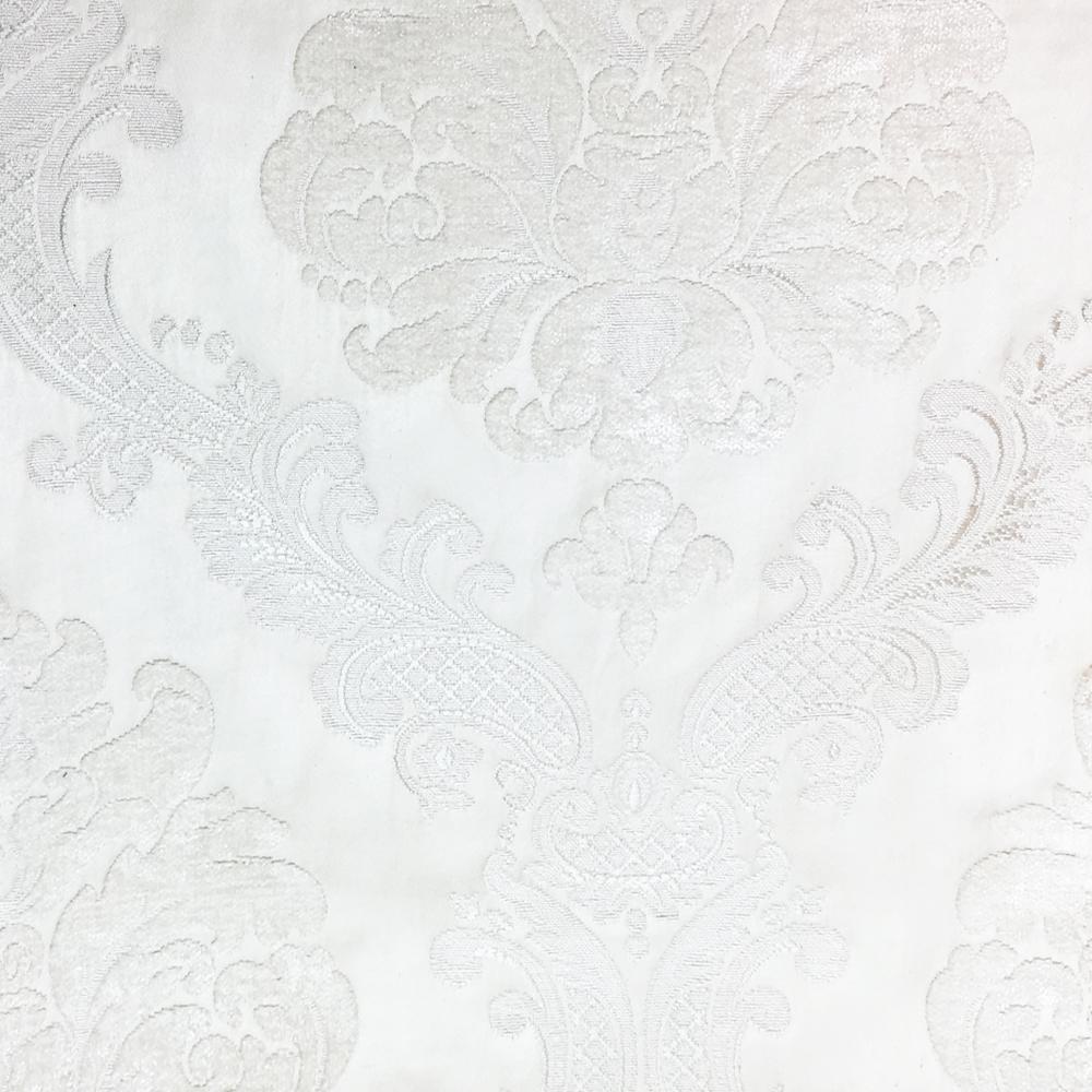 Labelle Damask Brocade Jacquard Ivory Fabric - Classic & Modern