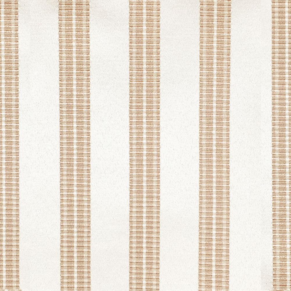 Laura Beige Stripe Woven Jacquard Beige Fabric - Classic & Modern