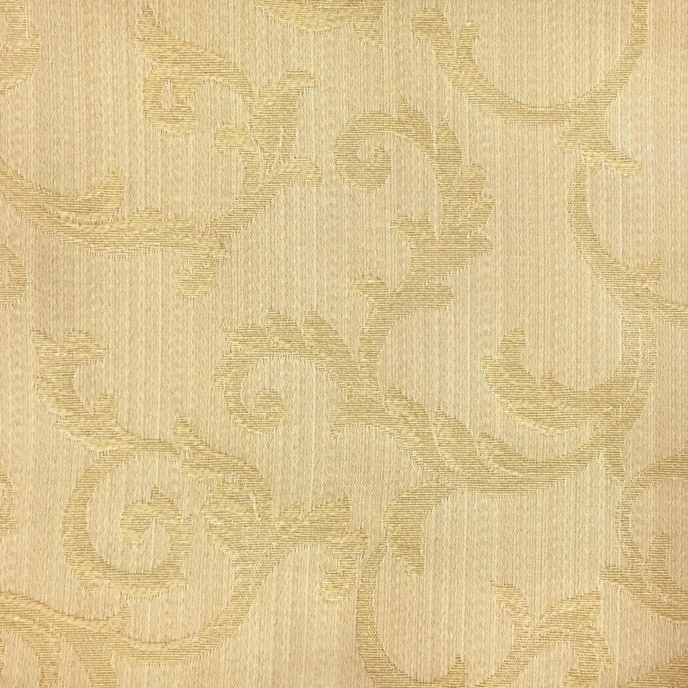 MARANO Gold Royal Floral Scroll Brocade Jacquard Fabric - Classic Modern Fabrics