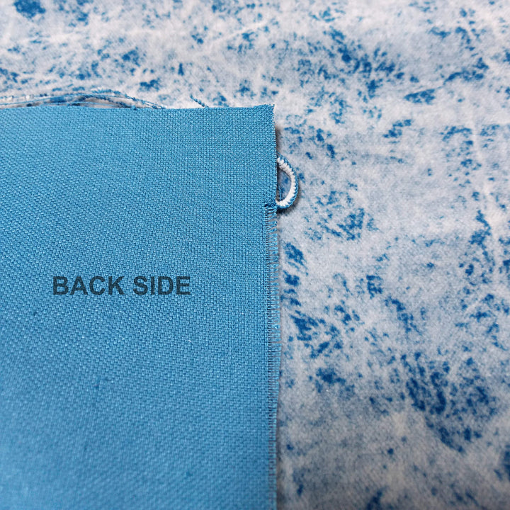 Marble Velvet Blue Abstract Upholstery Fabric - Classic & Modern