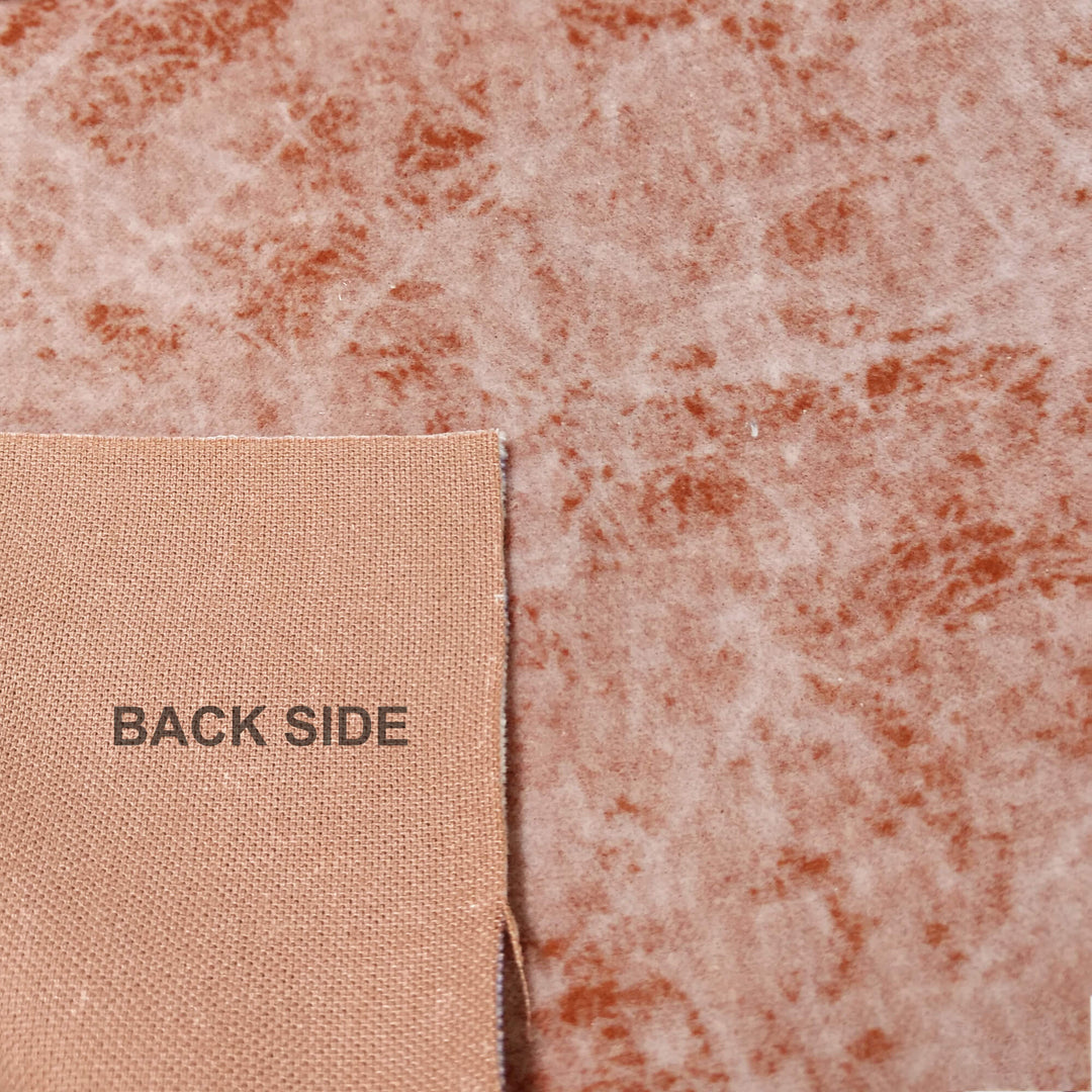 Marble Velvet Brown Orange Abstract Upholstery Fabric - Classic & Modern