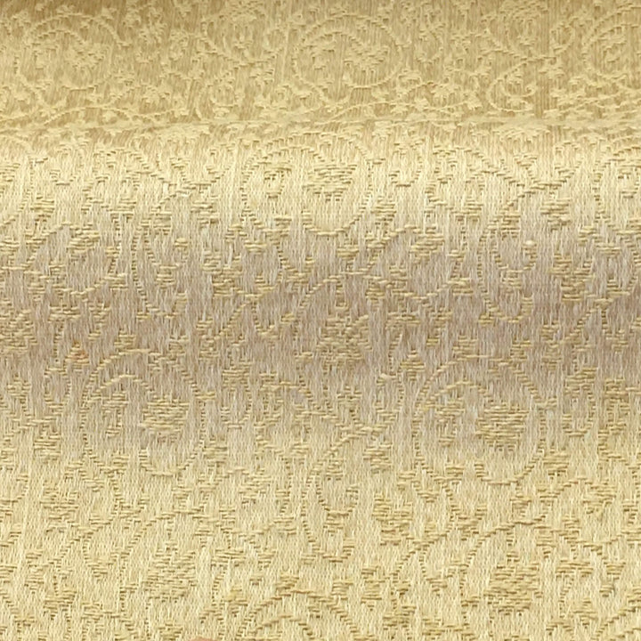 MILANO Gold Floral Small Swirl Scroll Jacquard Brocade Fabric - Classic & Modern