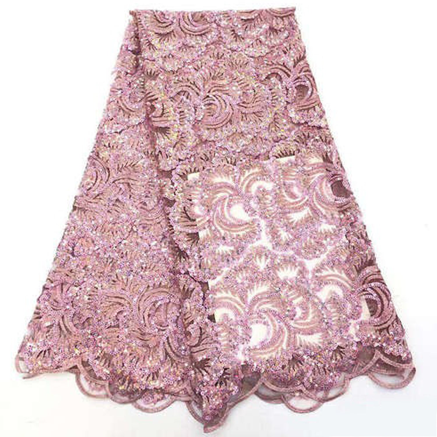 Mauve lace fabric online