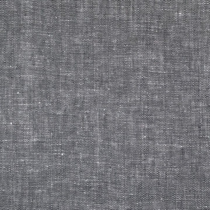 Newport 100% Linen Solid Black Fabric - Classic & Modern