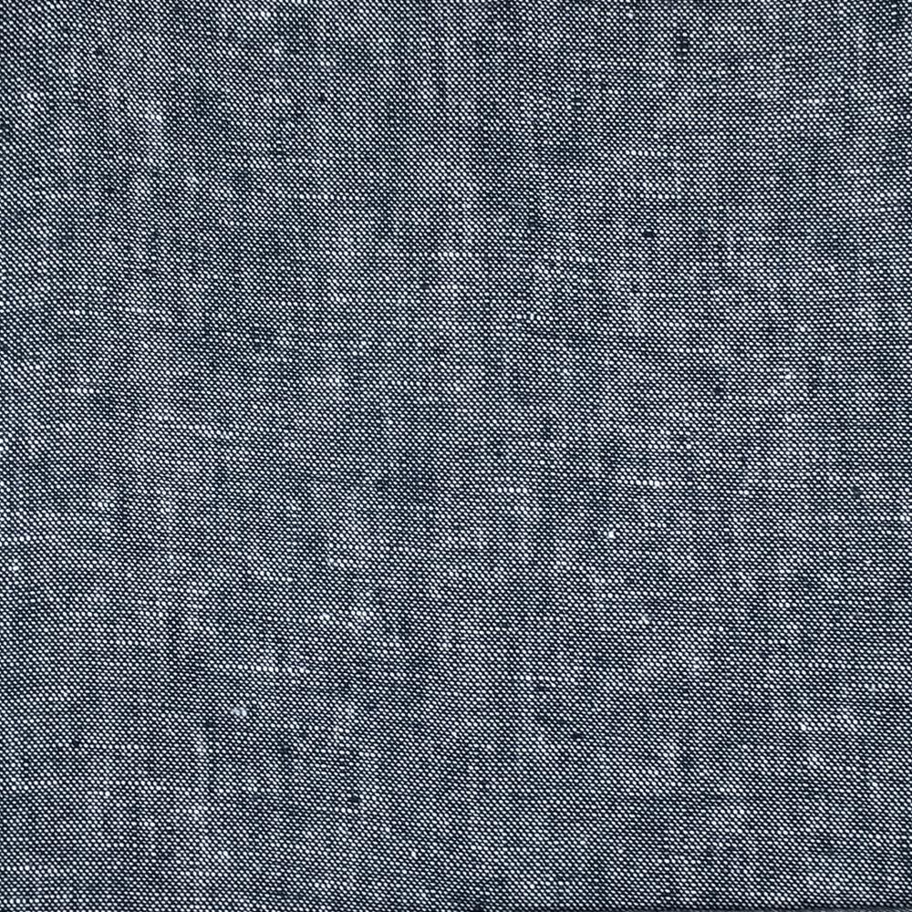 Newport 100% Linen Solid Navy Blue Fabric - Classic & Modern