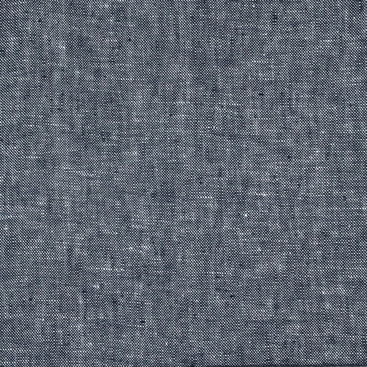 Newport 100% Linen Solid Navy Blue Fabric - Classic & Modern