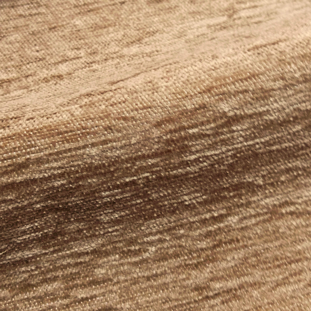 SERA Beige Brown Solid Textured Chenille Woven Fabric - Classic & Modern