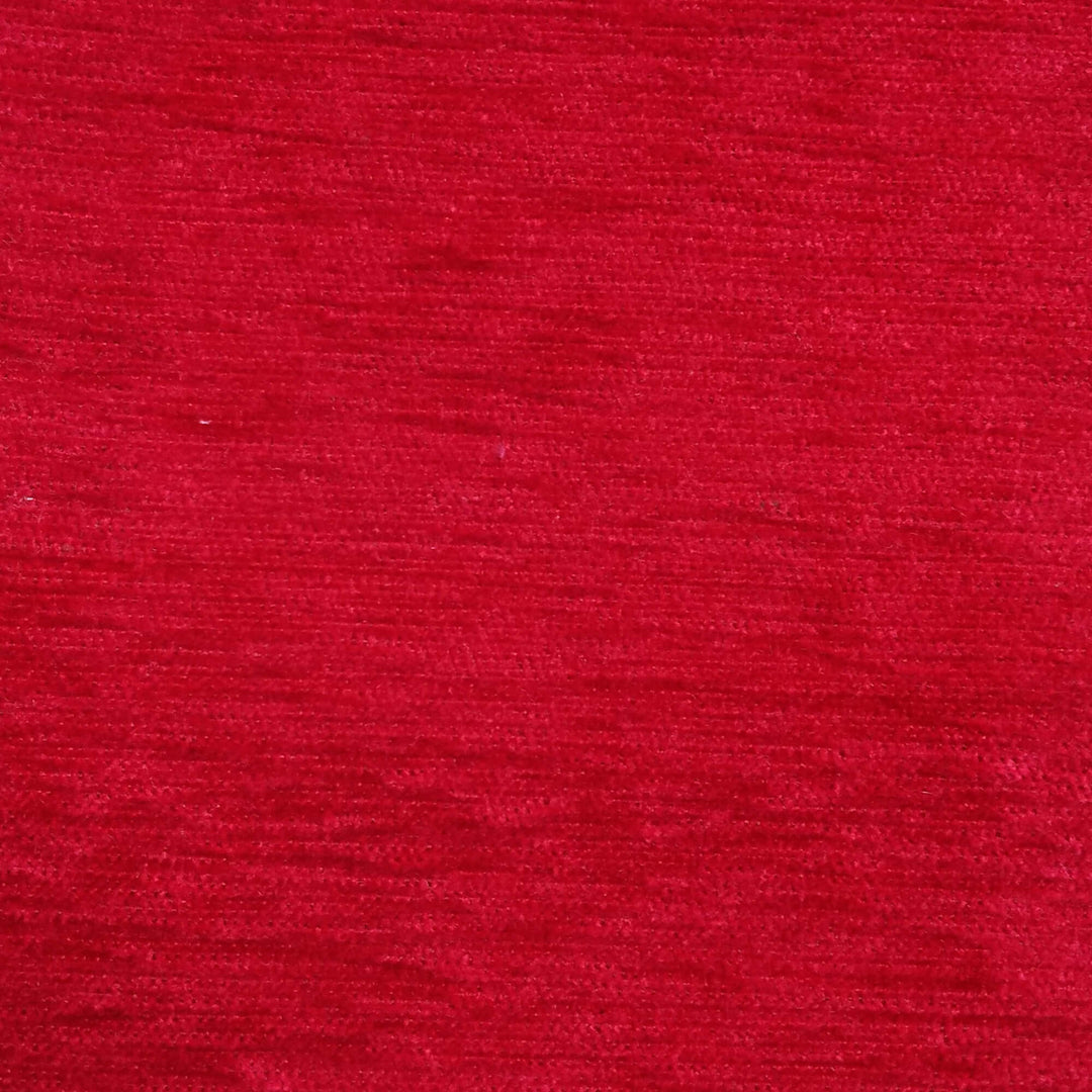 SERA Burgundy Red Solid Textured Chenille Woven Fabric - Classic & Modern