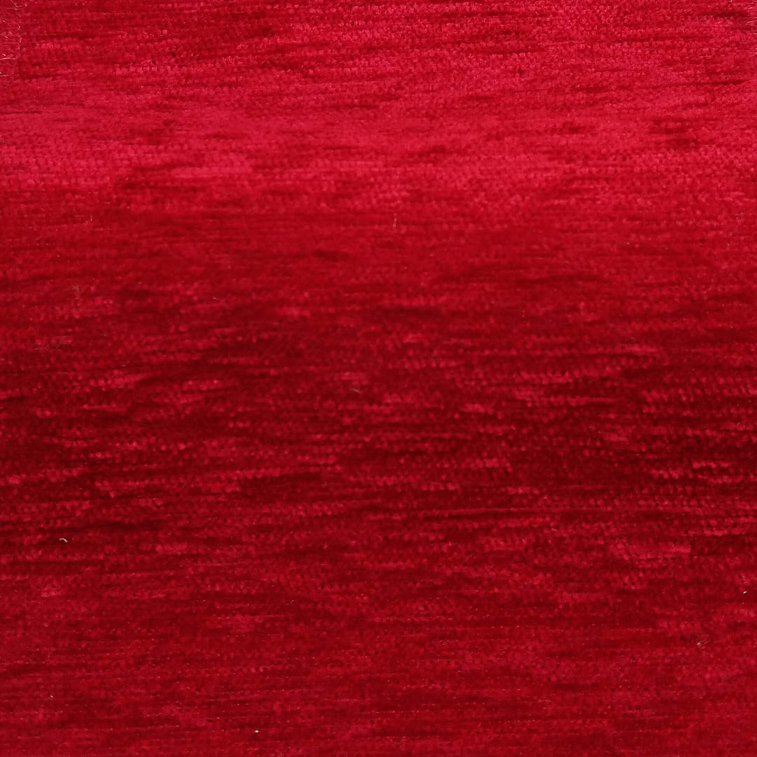 SERA Burgundy Red Solid Textured Chenille Woven Fabric - Classic & Modern