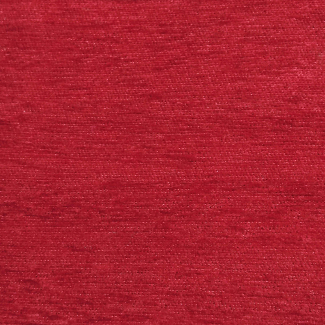 SERA Maroon Red Solid Textured Chenille Woven Fabric - Classic & Modern