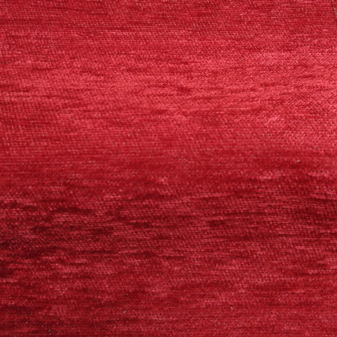 SERA Maroon Red Solid Textured Chenille Woven Fabric - Classic & Modern