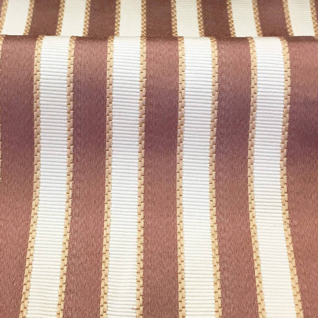 SICILY Plum Ivory Stripe - Classic Modern Fabrics